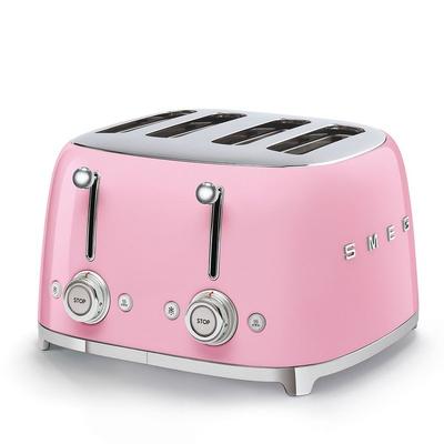 Smeg 4x4 Slot Toaster TSF03 - Pink