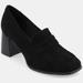 Journee Collection Women's Tru Comfort Foam Wide Width Malleah Pumps - Black - 7