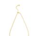 Rivka Friedman Rhodium Safety Pin Chain Necklace - Grey