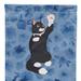 Caroline's Treasures 11 x 15 1/2 in. Polyester American Polydactyl Cat Welcome Garden Flag 2-Sided 2-Ply