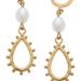 Canvas Style Stacie Studded Metal Teardrop Earrings - Gold