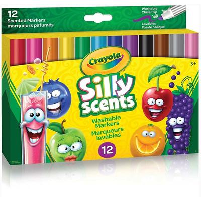Crayola Crayola Silly Scents Wedge Tip Markers, 12 Count