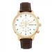 Breed Watches Breed Holden Chronograph Leather-Band Watch w/ Date - Gold/Brown