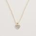 Freya Rose Seed Pearl Necklace With Mother Of Pearl Heart Pendant - Gold