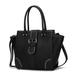 MKF Collection by Mia K Ilana Satchel Vegan Leather Womenâ€™s Handbag - Black