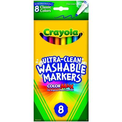 Crayola Crayola 8 Ct Ultra-Clean Fine Line Washable Markers Color Max