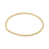 Ayou Jewelry Bead Bracelet (10K Gold - Medium) - Gold - 6.5