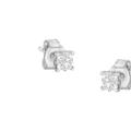 Haus of Brilliance 10KT White Gold Diamond Composite Stud Earring - White - OS