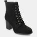 Journee Collection Women's Wide Width Baylor Bootie - Black - 8.5