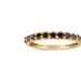 Haus of Brilliance 10K Yellow Gold Plated .925 Sterling Silver 1/4 Cttw Champagne Diamond Band Ring (K-L Color, I1-I2 Clarity) - Gold - 8