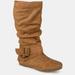 Journee Collection Journee Collection Women's Wide Calf Shelley-6 Boot - Brown - 8