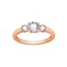 Diamonbliss Round 3-Stone Ring - Pink - CARAT: 2/SIZE: 9