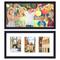 Fresh Fab Finds 2Pcs Picture Frame 3 Opening Collage Frame 3 5x7IN Photo Black Picture Frame Desktop Wall Mounted Display Frame For Home Decoration - Black