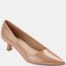 Journee Collection Women's Celica Pump Heel - Brown - 8