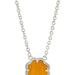 Sterling Forever Rose Petal Pendant Necklace - Yellow