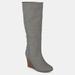 Journee Collection Journee Collection Women's Wide Calf Langly Boot - Grey - 7