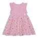 Deux Par Deux Short Sleeve Frill Dress With Tulle Print Skirt Pink - Pink - 8