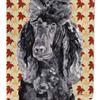 Caroline's Treasures 28 x 40 in. Polyester Black Standard Poodle Fall Leaves Flag Canvas House Size 2-Sided Heavyweight