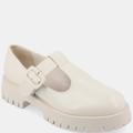 Journee Collection Women's Tru Comfort Foam Suvi Flats - White - 8.5