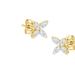 Haus of Brilliance 14K White Gold 1/2 Cttw Marquise Diamond 8 Stone Floral Leaf Stud Earrings - Yellow - OS