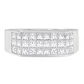 Haus of Brilliance Men's 14k White Gold 2 1/2 ct TDW Diamond Cluster Ring (G-H, VS1-VS2) - White