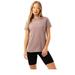 Hype Womens/Ladies Scribble Boxy T-Shirt - Brown - Brown - 10