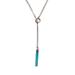 Baba Bags Gold and Jade Lariat Necklace - Gold