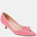 Journee Collection Women's Lutana Kitten Heel - Pink - 8