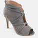 Journee Collection Journee Collection Women's Wide Width Samara Bootie - Grey - 7.5