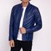 Amsterdam Heritage Miller | Men's Urban Leather Jacket - Blue