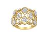 Haus of Brilliance 14K Yellow Gold Diamond Art Deco Ring - Yellow - 8