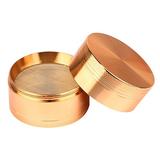 Fresh Fab Finds Magnetic Herb Spice Tobacco Grinder 2-inch 4-Piece Zinc Alloy Crusher Kitchen Mill With Pollen Scraper - Copper
