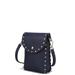 MKF Collection by Mia K Filomena Vegan Leather Womenâ€™s Crossbody - Blue