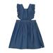 Deux Par Deux Lyocell Overall Dress - Blue - 18M