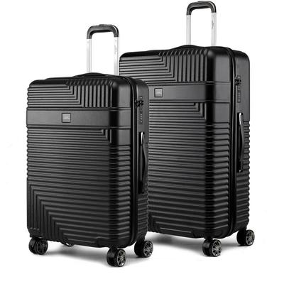 MKF Collection by Mia K Mykonos Luggage Set-Extra Large And Large - 2 pieces - Black