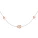 LuvMyJewelry Avani Raindrop Layered Diamond Necklace in 14K Rose Gold Vermeil on Sterling Silver - Gold
