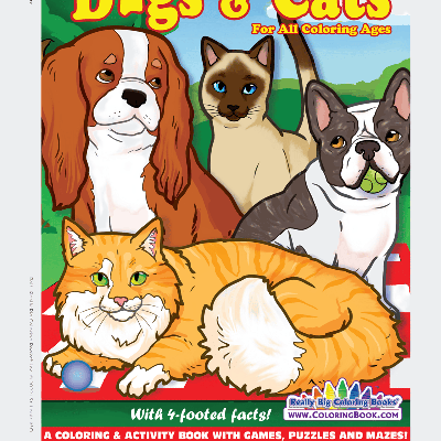 Really Big Coloring Books Dogs and Cats Coloring B...