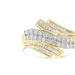 Haus of Brilliance 10K Yellow Gold Diamond Bypass Ring - Gold - 8