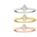 Haus of Brilliance 14K Gold Plated .925 Sterling Silver 1/6 Cttw Diamond Marquise Shaped Stackable Promise Ring Set (J-K Color, I1-I2 Clarity) - Gold - 6