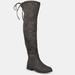 Journee Collection Journee Collection Women's Wide Calf Mount Boot - Grey - 9.5