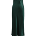 Jacoba Jane Classic Silk Satin Slip Dress - Evergreen - Green