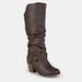 Journee Collection Journee Collection Women's Wide Calf Late Boot - Brown - 8.5