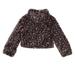 Deux Par Deux Fake Fur Jacket Pink And Black Animal Print - Pink - 8Y