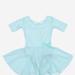 Leveret Short Sleeve Skirt Leotard - Blue - X-LARGE / 12-14