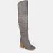 Journee Collection Journee Collection Women's Wide Calf Kaison Boot - Grey - 10