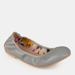 Journee Collection Journee Collection Women's Lindy Flat - Grey - 6.5