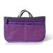 Fresh Fab Finds Women Lady Travel Insert Handbag Organiser Makeup Bags Toiletry Purse Liner With Hand Strap - Purple - Purple