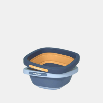 Vigor Multi-Purpose Folding Collapsible Wash Basin Lightweight Portable - Blue