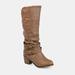 Journee Collection Journee Collection Women's Wide Calf Late Boot - Brown - 8