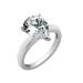 Diamonbliss Solitaire Pear Cocktail Ring - Grey - CARAT: 3/SIZE: 10